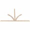 Ekena Millwork Richland Smooth Timber Gable Bracket, Douglas Fir, 108"W x 68"H x 1 1/2"D x 3 1/2"F, 15/12 Pitch GBW108X68X0204RIC00SDF - alternate 5